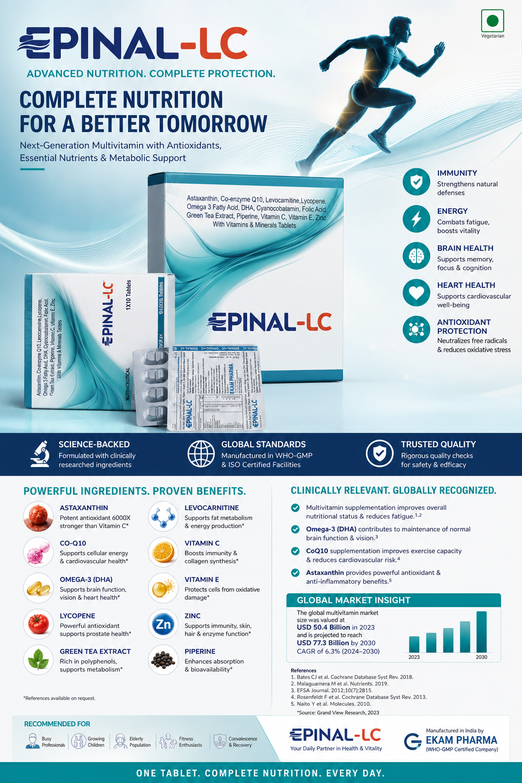 Epinal-LC Multivitamin Tablets packaging